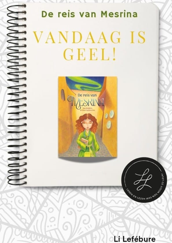 Lestips bij het boek De reis van Mesrina, bedacht en vormgegeven door Li Lefébure.