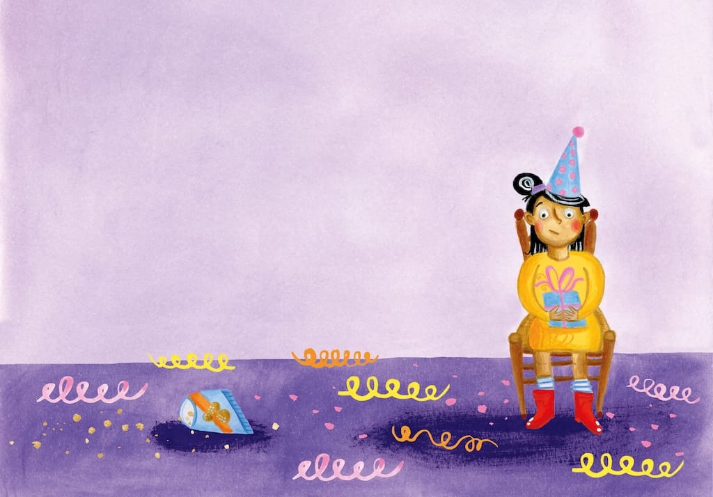 Illustratie van Anne Sikkes bij het gedicht Hieperdepiep.